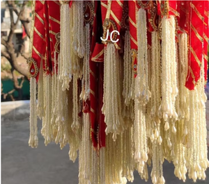 Guirlandes en tissu rayé coloré, décoration bohème pour la maison, pour les mariages, les fêtes, utilisation en intérieur - Product Image 6