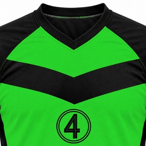 <span class=keywords><strong>Maglia</strong></span> da Calcio <span class=keywords><strong>Verde</strong></span> <span class=keywords><strong>Smeraldo</strong></span> con Scollo a V, Jersey da Calcio Sublimato per Uomo, Asciugatura Rapida, Uniforme da Allenamento per Squadre, Abbigliamento Sportivo - Product Image 4