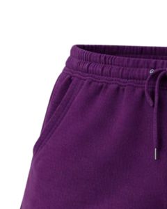 ผู้ผลิตกางเกงขาสั้นผ้าฝ้ายสีม่วงสำหรับผู้หญิง เอวยางยืด สวมใส่สบายๆ ในฤดูร้อน ชุดลำลอง ผลิตตามสั่ง คุณภาพพรีเมียม - Product Image 6