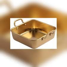 Olla Cuadrada Profunda de Cobre con Asas Laterales, Capacidad de 1-2L, Compatible con Gas e Inducción, Diseño Minimalista, Portátil - Product Image 3