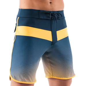 Shorts de Baño para Hombre Titan, Secado Rápido, Elásticos, Diseño de Bloques de Color en Degradado, para Surf, Playa, Natación, Deportes Acuáticos, OEM, ODM - Product Image 5