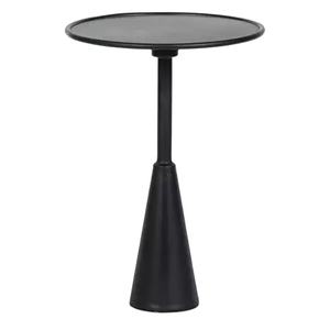 Table basse ronde design moderne couleur noire meubles en métal en fer tendance pour la décoration de la maison salon salle à manger - Product Image 1