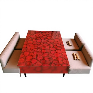 Plateau de table en agate rouge | Carrelage en agate rouge | Revêtement mural en agate rouge | Table à manger en agate rouge | Plateau de table de bureau | Dalle en agate rouge - Product Image 1
