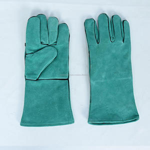 Guantes de Soldadura de Cuero Vacuno Industrial de Primera Calidad, Resistentes al Calor TIG MIG, Guantes de Seguridad Ignífugos para Trabajo - Product Image 4