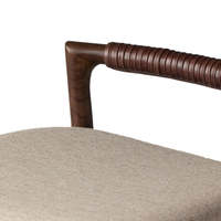 Tabouret de bar moderne en teck massif, durable, couleur personnalisable, design écologique pour hôtels, complexes hôteliers, bars à domicile, salons, extérieur