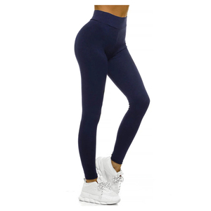 Leggings de Yoga de Cintura Alta, Sin Costuras, de Color Sólido, para Mujer, Pantalones de Fitness Elásticos de Nailon y Spandex - Product Image 6