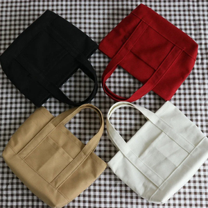 Bolsa de lona de algodón orgánico con logotipo personalizado impreso, bolsas reciclables reutilizables para la compra de comestibles - Product Image 3