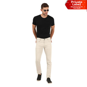 Pantalon en jean personnalisé, taille et couleur au choix, léger et extensible, prix usine, pantalon en jean en coton personnalisé, haute élasticité, coupe slim - Product Image 1