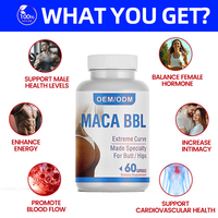Capsules BBL Lifting MACA pour l'augmentation des fesses, pilules de prise de poids pour femmes, formule à base de plantes, fabricant OEM GMP