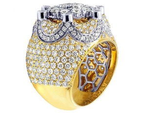 Anillo de Moissanita de Lujo de Alta Demanda para Hombres y Mujeres, Ideal para Bodas, Conciertos, Clubes y Moda Urbana, Disponible a un Precio Increíble - Product Image 2