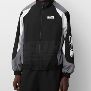 Veste de sport d'hiver pour homme, 100% polyester, col montant, logo personnalisé sur le devant, taille plus, respirante, écologique - Product Image 3
