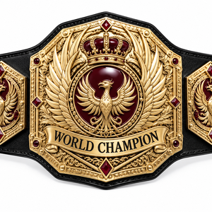 Cinturón de Campeonato Personalizado con Diseño de Fénix Dorado para Lucha Libre, Boxeo, MMA, Placas Metálicas, Cuero PU, Logotipo Personalizado, Fabricante OEM - Product Image 2