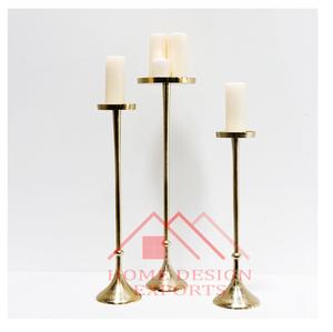 Meilleures ventes, porte-bougie en métal finition or, décoration de mariage, arrangements de bougies - Product Image 1