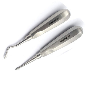 Ensemble de 3 élévateurs dentaires, instruments chirurgicaux pour l'extraction dentaire et l'élévation radiculaire, en acier inoxydable de précision, outils de chirurgie buccale - Product Image 4
