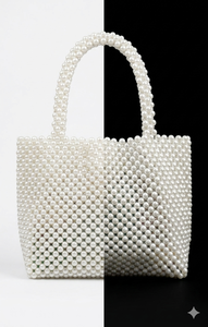 Fashionable Pearl Beaded Hand Bag for Women Handmade Designer Evening <b>Purse</b> Wedding Bridal Party Wear Ethnic <b>Accessories</b> - Product Image 3
