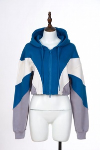 Ropa de Mujer con Logotipo Personalizado, Sudadera Corta de Algodón con Capucha para Mujer, Estilo Urbano - Product Image 6