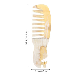 Peine de Cuerno de Búfalo Natural de Alta Calidad, Hecho a Mano, Ecológico, para el Cuidado del Cuero Cabelludo, Masaje, Salón de Belleza y Uso Doméstico - Product Image 1