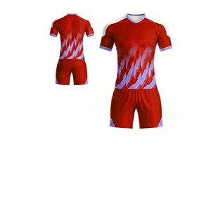 Conjuntos Deportivos de Secado Rápido con Logotipo Frontal, Ropa de Entrenamiento al Por Mayor, Transpirable, Ligera, Uniforme de Fútbol 100% Poliéster - Product Image 3