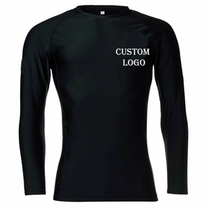 Nouveaux rashguards de compression personnalisés en polyester/nylon pour la natation - Product Image 2