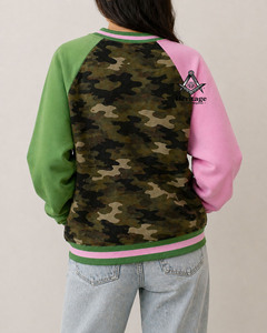 Sudadera HMR de Alta Calidad, Unisex, Oversize, de Felpa Francesa, Algodón Alpha Kapa, Cuello Redondo, Color Sólido, Hombros Caídos - Product Image 5