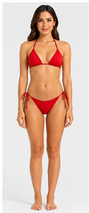 Conjunto de Bikini a Rayas para Mujer, Top Triangular, Traje de Baño de Dos Piezas con Pareo, Ropa de Playa de Moda, Conjunto de Bikini de Verano - Product Image 6