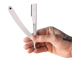 Rasoir jetable en acier inoxydable couleur unie, le plus vendu en 2024, nouvelle arrivée, outil pour cheveux, visage et corps avec manche pliable - Product Image 1