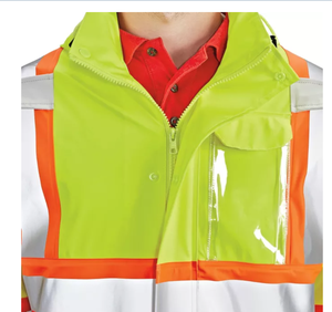 Vêtements de travail haute visibilité en polyamide réfléchissant, veste imperméable, vêtements de chantier, veste haute visibilité - Product Image 4