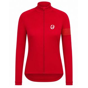 Maillot de cyclisme rouge et blanc pour hommes et femmes, manches courtes, respirant, léger, pour vélo de route, VTT, entraînement - Product Image 1