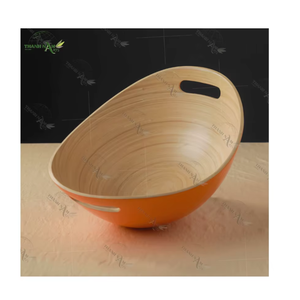 Bols classiques en bambou naturel faits à la main, personnalisables, écologiques, jetables, grande capacité, durables, pour fêtes, usage domestique direct - Product Image 1