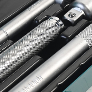 24PC 1/<span class=keywords><strong>4</strong></span> "<span class=keywords><strong>3</strong></span>/8" 1/2 "Ổ Cắm Ổ Cắm Thiết Lập Chuyên Nghiệp Ổ Cắm Cờ Lê Thiết Lập Cơ Khí Của Công Cụ Với Hộp Kim Loại - Product Image 5