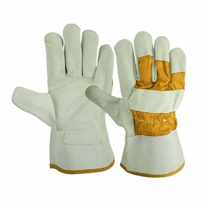 Guantes de Trabajo de Cuero Vacuno de Primera Calidad, Resistentes al Calor, para Uso Industrial, Guantes de Seguridad Canadienses - Product Image 3