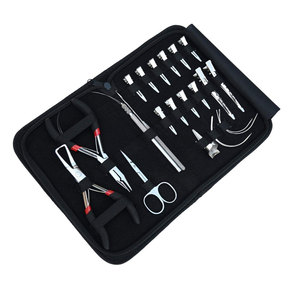 Kit Profesional de Extensiones de Cabello con Micro-Anillos, Herramientas de Bucle, Alicates, Accesorios de Acero Inoxidable, Kit de Aplicación y Remoción de Extensiones de Cabello - Product Image 1