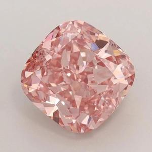 2 Carat Fancy Pink <b>Cushion</b> Cut Lab Created Diamond Certified Loose Gemstone for Custom Engagement Ring and Fine Jewelry Making - Product Image 1