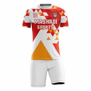 Conjuntos de Uniformes de Fútbol con Diseño Multicolor y Texturizado, Pantalones Cortos Transpirables que Absorben la Humedad, Ropa Deportiva con Logotipo Personalizado para Clubes y Equipos, Venta al Por Mayor - Product Image 5