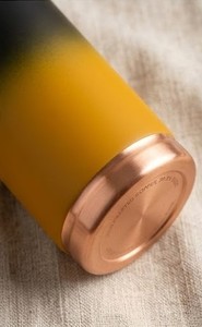 Bouteille d'eau en cuivre pur sans joint de qualité supérieure avec finition ombrée et vaisselle de santé ayurvédique écologique - Product Image 3