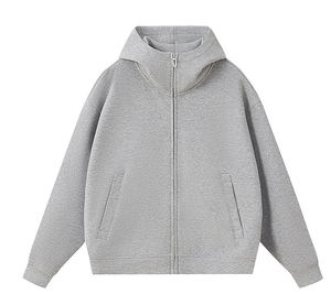 Sudadera con Capucha Estilo Deportivo, Bordada, Forrada, con Bolsillo Canguro, Hombros Caídos, Manga Larga, para Invierno y Actividades al Aire Libre, Edición Premium - Product Image 4