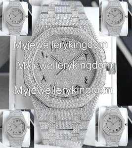 Relojes Mecánicos/de Cuarzo Personalizados con Incrustaciones de Diamantes, Moissanita que Pasa la Prueba del Diamante, Plata de Ley 925 - Product Image 4