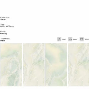 Carreaux de porcelaine brillants 800x1600 - Design moderne pour usage extérieur, salle de bain - Product Image 1