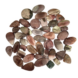 Jaspe impérial certifié 100% naturel, cabochon, taille personnalisée, forme mixte, pierre précieuse en vrac, 8-12g, 3-6mm de hauteur, pour la fabrication de bijoux - Product Image 4