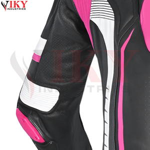 Traje de Motociclismo Unisex de Cuero Genuino para Mujer, Talla Grande, Certificado CE, Resistente a la Abrasión, Cortavientos, para Exteriores - Product Image 5