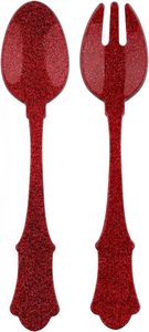 Juego de Servidores de Ensalada de Resina Hechos a Mano con Patrón de Mármol Blanco y Negro para Cocina Moderna, Buffet y Restaurante - Product Image 6