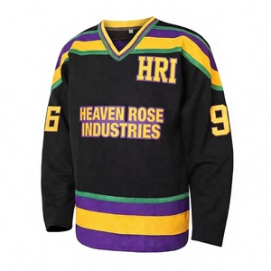 Maillot de hockey sur glace personnalisé de haute qualité, 100% polyester, uniforme de hockey sublimé, respirant, manches longues, maillot de hockey d'équipe - Product Image 1
