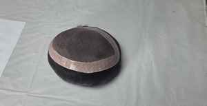 Perruque de cheveux indiens de haute qualité Taz Hair Bangladesh pour hommes, style Deep Wave, base mono douce, système capillaire bangladais - Product Image 5