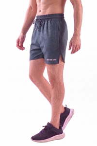 custom mens <b>burgundy</b> chain link running <b>shorts</b> wine red printed gym workout bottoms side slit open seam pockets athletic pants - Product Image 4