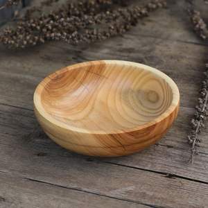 Tazón de Madera Natural Ecológico Resistente al Calor con Acabado Liso para Servir Alimentos en Cocina, Restaurante y Hogar - Product Image 6