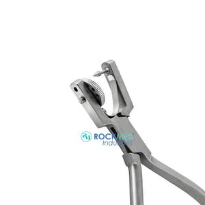 Instruments de restauration dentaire endodontiques en acier inoxydable pince à perforer manuelle en caoutchouc avec pince en résine - Product Image 4