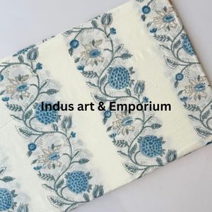 Tela de Algodón Cambray Estampada a Bloques 60x60, Tela de Algodón con Estampado Tradicional Jaipuri - Product Image 6