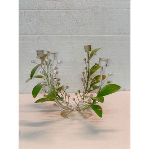 Wholesale Metal Leaf Candle Holder Antique Iron <b>Tree</b> Candlestick <b>Table</b> Centerpiece Wedding <b>Christmas</b> Home Decor Taper Stand - Product Image 3