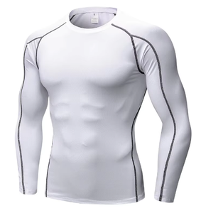 Custom Logo Breathable Compression Rash Guard Long Sport Style Fitness MMA Shirt Portable Sublimated Design Newest OEM Service - Product Image 3