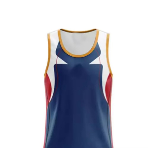 Conjuntos de Uniformes Deportivos sin Mangas para Jóvenes Universitarios, de Color Contrastante, Transpirables y de Secado Rápido - Product Image 3